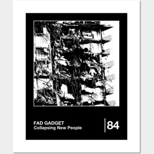 Fad Gadget / Minimal Style Graphic Artwork Design Posters and Art